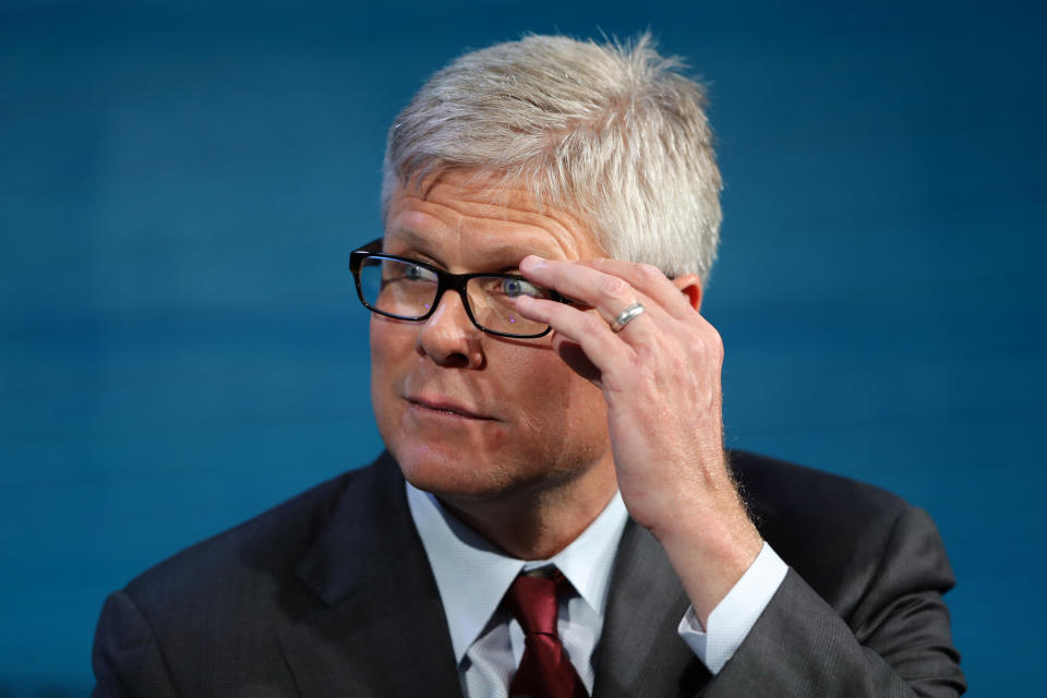 Steven Mollenkopf, CEO of Qualcomm, attends the Wall Street Journal Digital conference in Laguna Beach, California, USA, October 17, 2017. REUTERS/Mike Blake