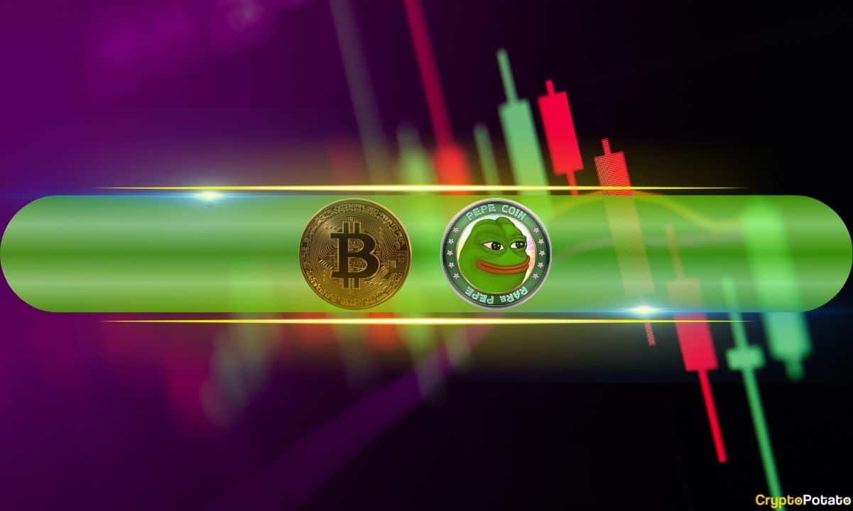 PEPE and FLOKI explode by double digits, Bitcoin uncertain at $70,000 (market watch)