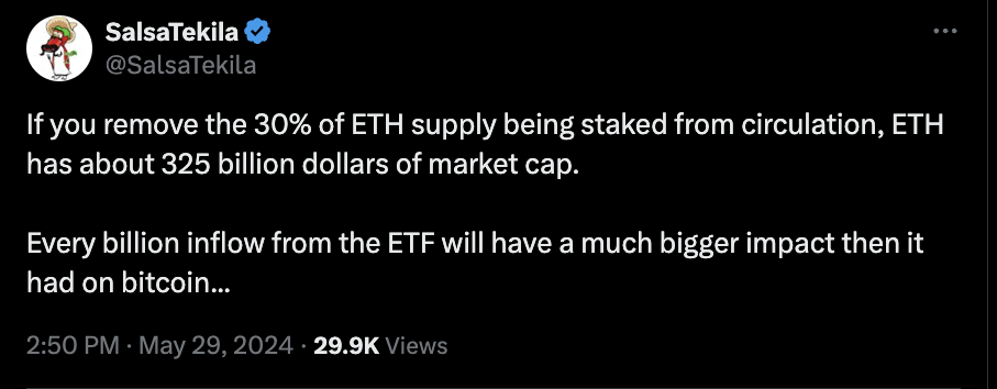 ETF Approval Would be Better for Ethereum Than it was for Bitcoin?