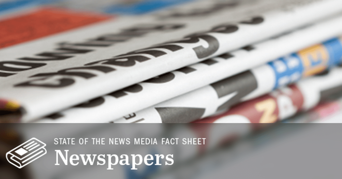 Trends and Facts on Newspapers | State of the News Media