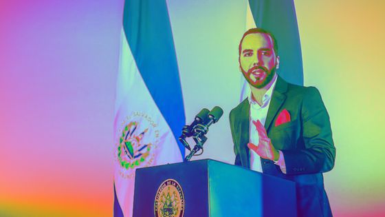 El Salvadoran President Nayib Bukele. (Government of El Salvador, modified by CoinDesk)