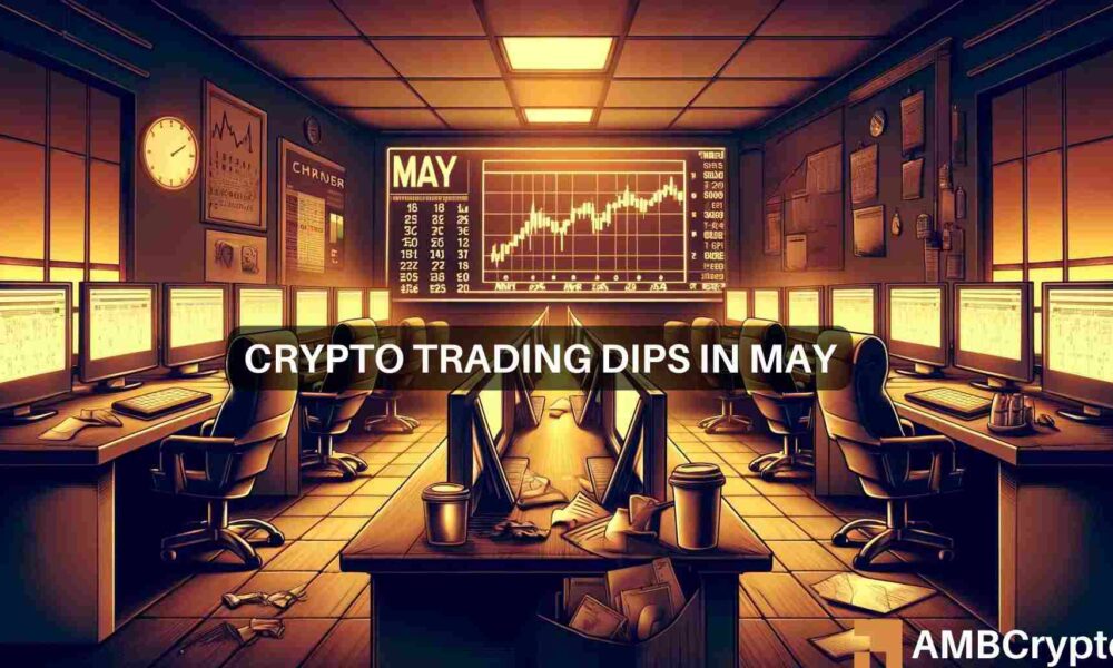 Bitcoin Halves Fallout: Crypto Trading Drops 20% in May