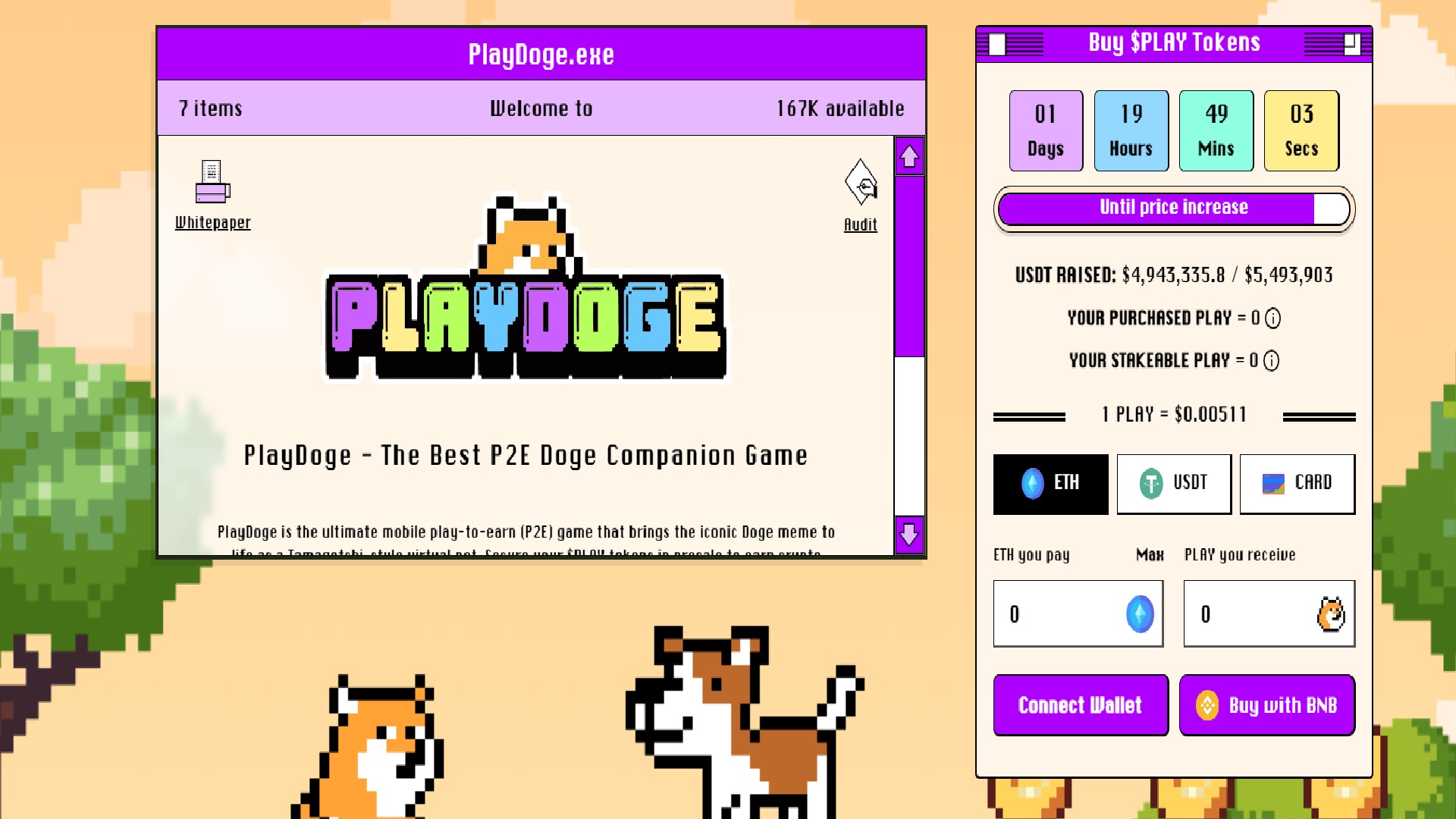 PlayDoge presale raised over $4.9 million