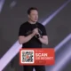 Screenshot of crypto scam Elon Musk deepfake livestream video