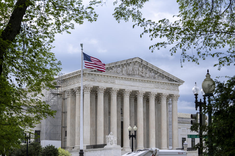 FILE - The Supreme Court is seen at the Capitol in Washington, April 25, 2024. (AP Photo/J. Scott Applewhite)