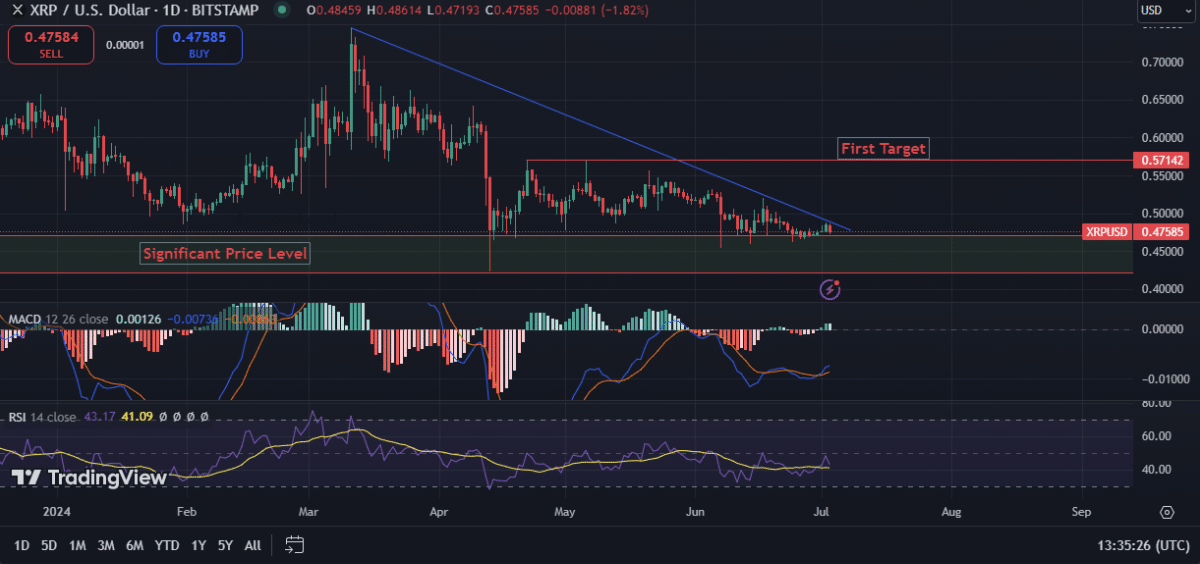 Ripple Price Prediction: XRP Holds $0.46 Support Level – What Next?