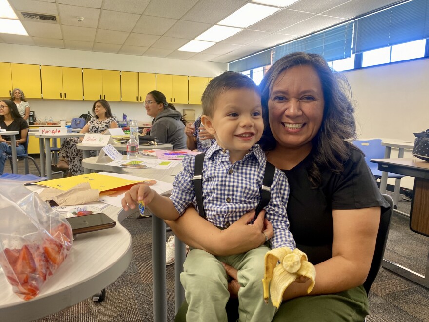 Elvia Elena Nunez and her grandson Esteban spent several months this spring in the Kith and Kin program.