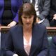 Labour finance minister Rachel Reeves said public finances faced an extra hole of £22 billion (-)