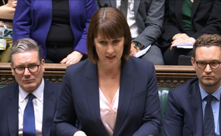 Labour finance minister Rachel Reeves said public finances faced an extra hole of £22 billion (-)