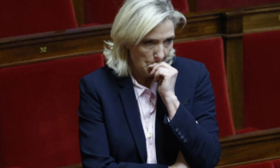 Marine Le Pen attends a debate on France’s sovereignty, nationality, immigration and asylum called by the right-wing party Les Republicans at the National Assembly in Paris, on December 7, 2023. (AFP)