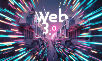 Web 3.0 Concept Abstract Scientific Background with New Technology Concept. web3 technology to define a new era of the World Wide Web.