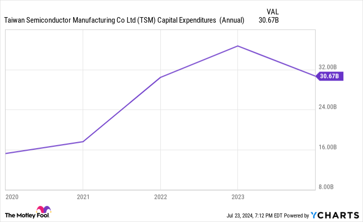 TSM Capital Expenditure Chart (Annual)