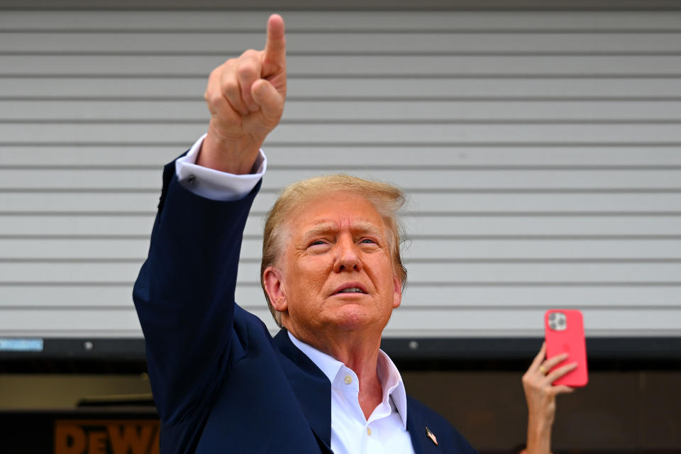 Heading higher? Wall Street thinks Trump's policies in a second term would be more likely to push rates up than down. (Photo by Clive Mason/Getty Images)