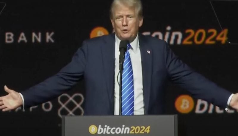 Trump's Bitcoin 2024 Speech Triggers $24 Million in Long Liquidations Amid Market Volatility