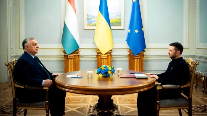 Viktor Orbán meets Volodymyr Zelenskyy on first war trip to Ukraine